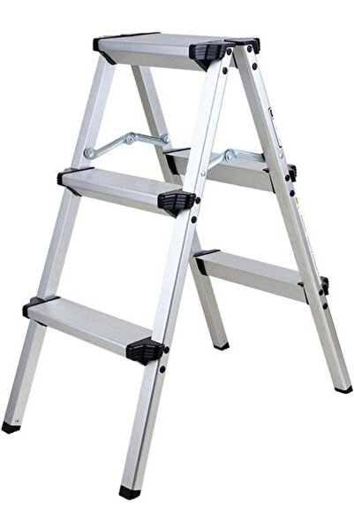 Türkiye سلم ألومنيوم خفيف الوزن بدرجات عريضة وثابتة، تصميم قابل للطي موفر للم...