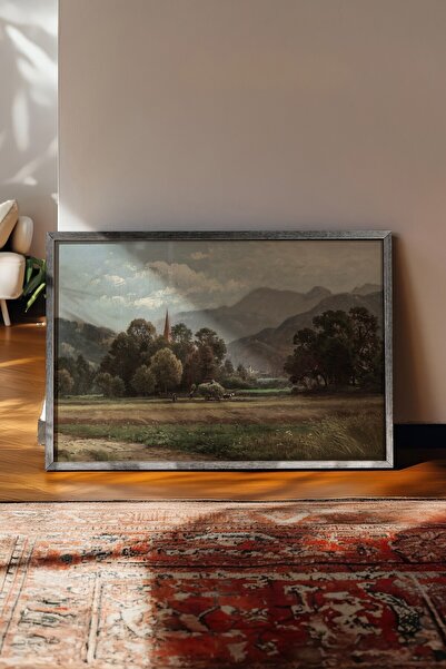 Postifull Vintage slika, poster u srebrnoj ramovani, vintage zidni dekor