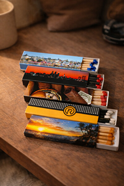 memyap Renkli Uzun Kibrit Seti – 5 Paket (Toplam 50 Adet, 10 cm) - Dekoratif ...