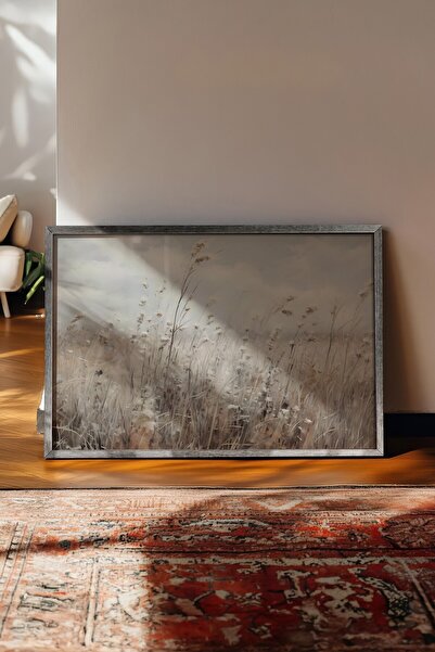 Postifull Tablou vintage, poster cu rama argintie, decor de perete vintage