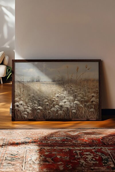 Postifull Vintage slika, poster u smeđoj ramovani, vintage zidni dekor