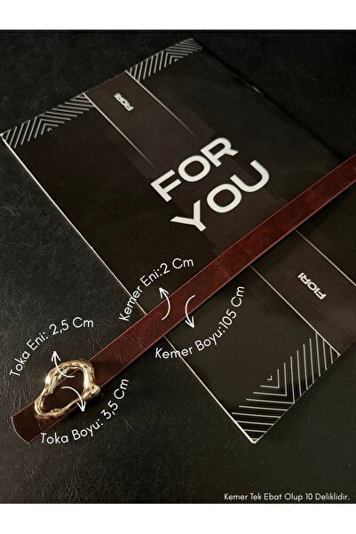 Fiori Design Stick Buckle Thin Women's Belt, Coat Belt, Shirt Belt, Dress Belt