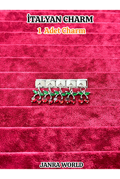 JANRA WORLD İtalyan Charm , Charm bileklik süsü, İtalyan Charm Bileklik Uyuml...