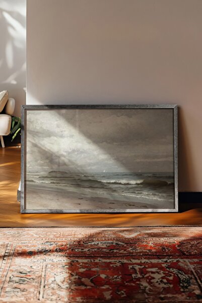 Postifull Tablou vintage, poster cu rama argintie, decor de perete vintage