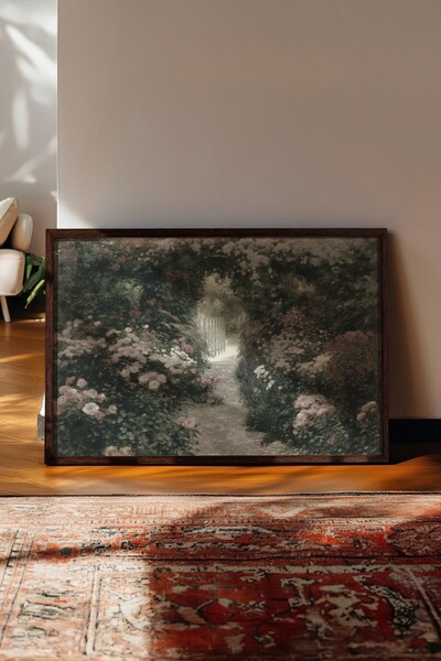 Postifull Vintage slika, poster u smeđoj ramovani, vintage zidni dekor