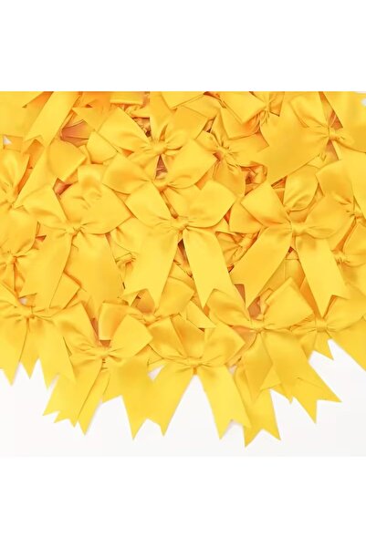 Fiyonks Atölye Satin Ribbon Ready-Made Bow 10 Pieces, Suitable for Decoration...
