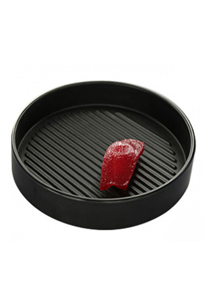 Raki SHIBUI round melamine sushi plate 22cm