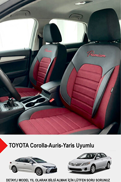 GM-DESIGN غطاء مقعد السيارة الفاخر من سلسلة بريميوم (متوافق مع تويوتا كورولا-...