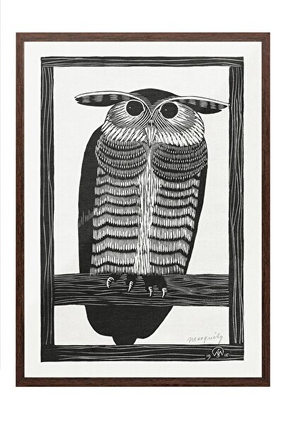 Postifull Vintage slika, poster u smeđoj ramovani, vintage zidni dekor