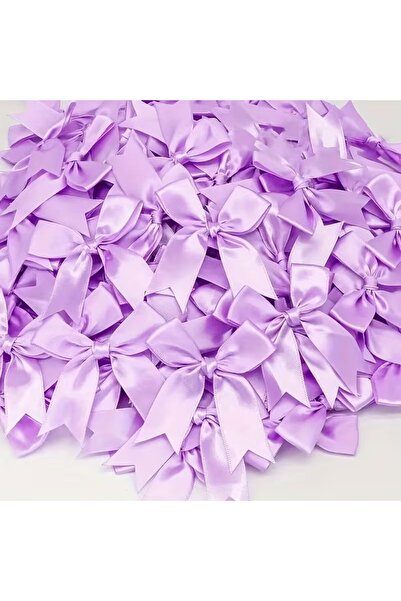 Fiyonks Atölye فيونكة جاهزة من الساتان 10 قطع، مناسبة للزينة، فيونكة بعرض 2 سم