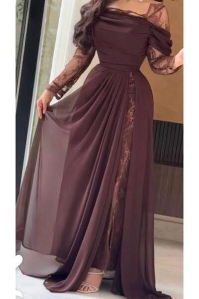 Sukar Lace Evening Dress