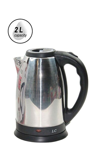 LC Electric Kettle 2L – 1500W Stainless Steel Silver/Black