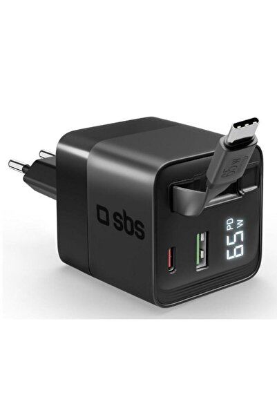 SBS Încărcător GaN de 65 W cu afișaj