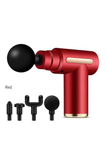 Massage Gun Mini Massager, Set of 4 Heads, 6 Intensity Levels