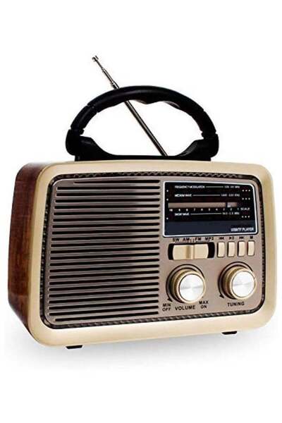 LC Retro Style Portable Radio With USB/TF Player – AM/FM/SW