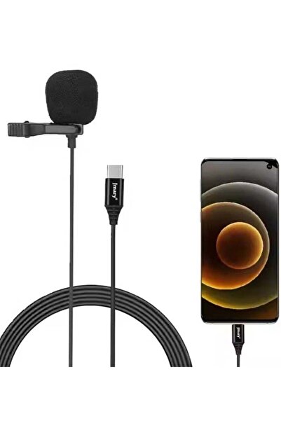 Jmary MCR2 Lavalier Microphone – Type-C & 3.5mm Dual Interface for Mobile & PC