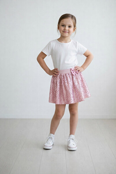 Asel Kids FUSTA PENTRU FATA CU PAILLE, TĂIATĂ COMFORTABILĂ, ELASTICĂ