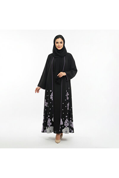 beyonday Lujain Violet Abaya – Lamar Crepe