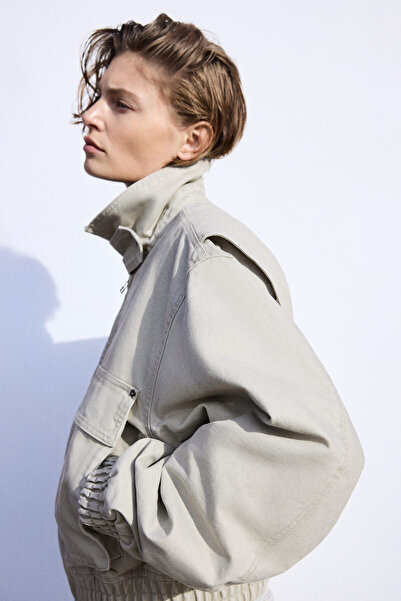 H&M Dolgulu Kanvas Ceket