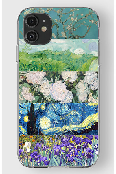 moonset Iphone 11 Uyumlu Baskılı Yumuşak Silikon Şeffaf Telefon Kılıfı