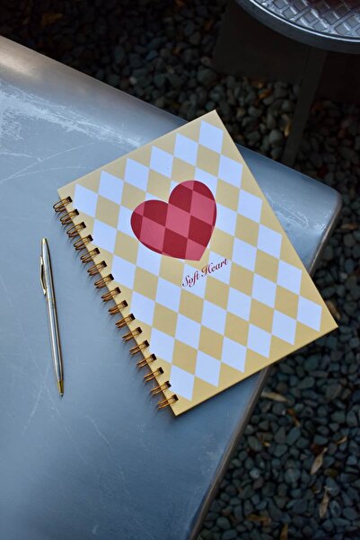 Paper Lab Studio Soft Heart A5 Spiral Bound Lined Notebook