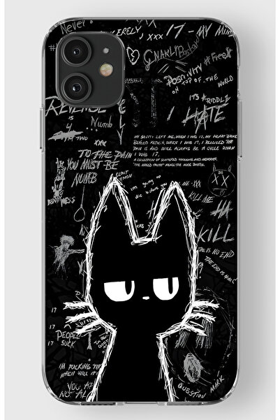 moonset Iphone 11 Uyumlu Baskılı Yumuşak Silikon Şeffaf Telefon Kılıfı