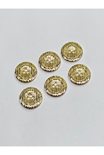 karantuhafiye Coat Button / Metal Button / Gold / 2.8 cm / Set of 6 / Mde155