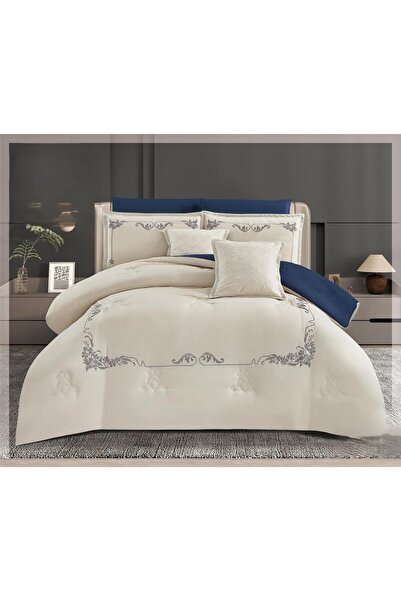 ROSHNA A double embroidered summer bedspread that combines comfort and beauty...