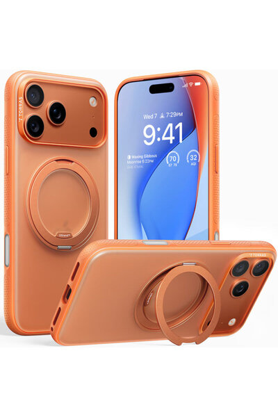 TORRAS Carcasă Ostand R Fitness Series pentru iPhone 17 Pro Max, portocalie