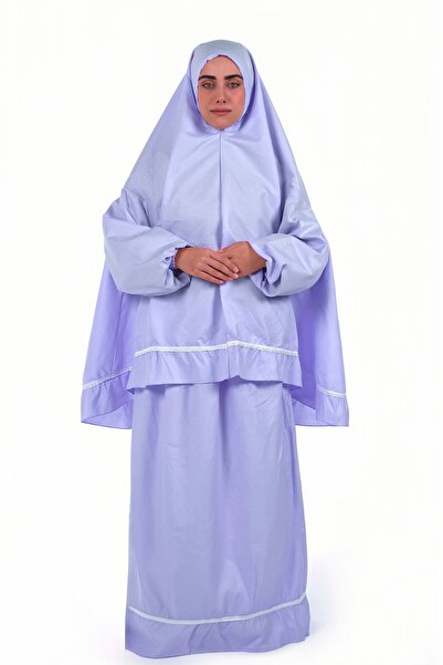 al bent al sharqieh Prayer set - Cotton prayer robe with sleeves