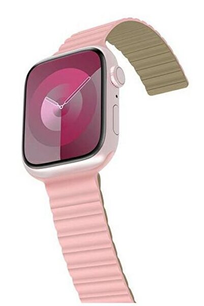 Other Curea din silicon ARAREE pentru Apple Watch 38/40/41/mm roz verde AR70-...