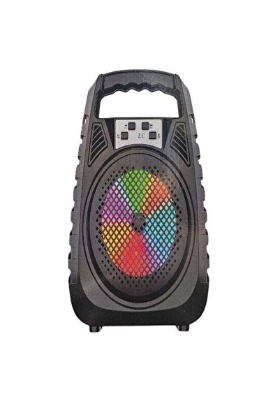 LC Bluetooth Portable Speaker 6.5 Inch with Colorful LED Lights