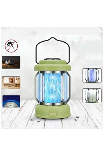 LC فانوس قاتل البعوض قابل لإعادة الشحن – مصباح تخييم LED 2 في 1 وجهاز صاعق لل...