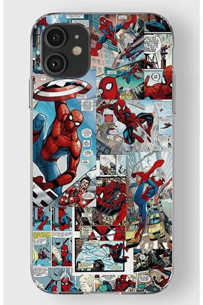 moonset Iphone 11 Uyumlu Baskılı Yumuşak Silikon Şeffaf Telefon Kılıfı