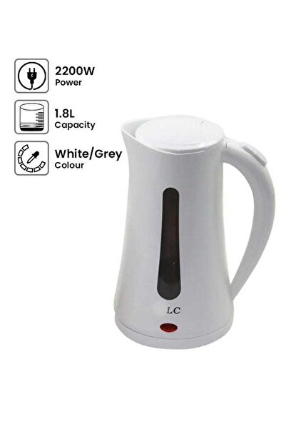 LC Electric Kettle 1.8L 2200W White/Grey