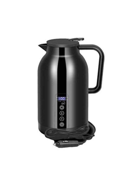 LC Traveler Kettle 1300 Ml With Car/Truck DC 12 V and 24 V Plug Black