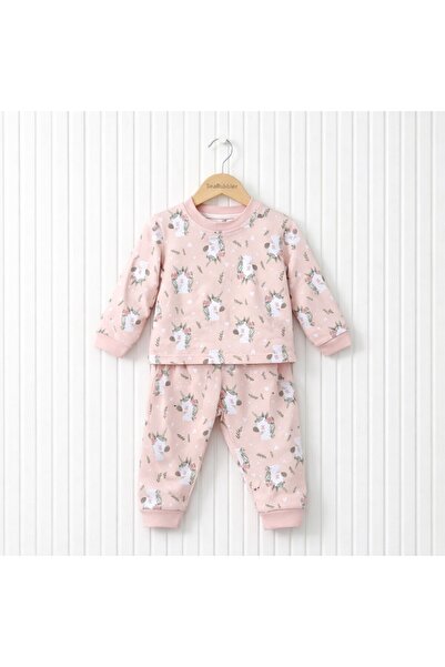 SeaBubbles طقم بيجامة بناتي بنمط وحيد القرن