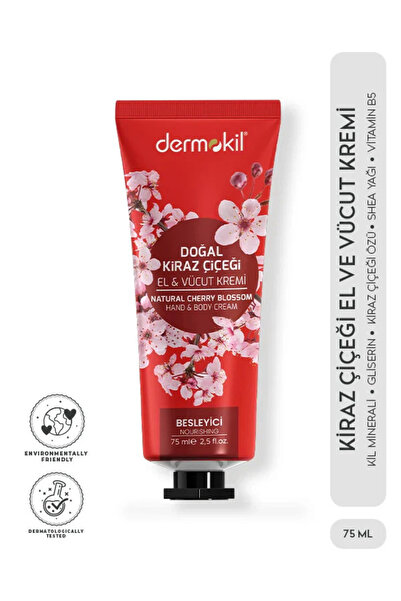 Dermokil Kiraz Çiçeği El ve Vücut Kremi 75 ml