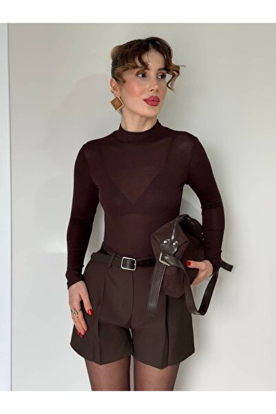 YK FASHION Kemerli şort