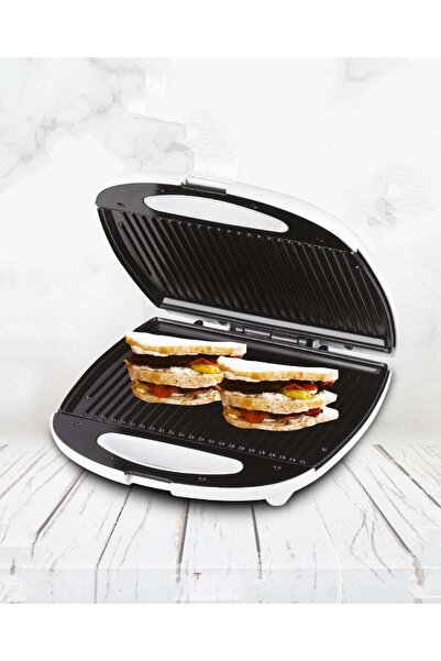 LC High-Power Sandwich Maker 1300W 4 Slice Non-Stick Toaster Grill for Quick ...