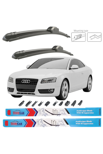 TEAMCAR Υαλοκαθαριστήρες Audi A5 (8T3) 2007-2011 Εμπρός σετ