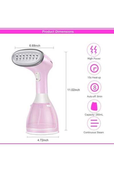 LC Handheld Garment Steamer 280ml Portable Clothes Steamer