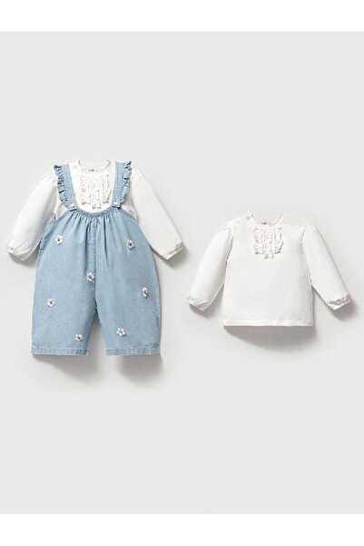 bebekstra KIZ BEBEK KOT SALOPET SWEAT TAKIM