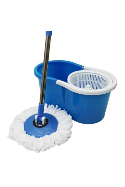 Genera Spin mop bucket with stainless steel handle – blue