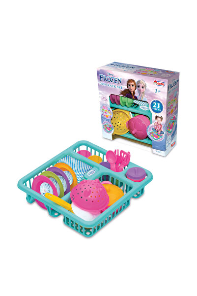 Sayıcı Kids مجموعة أدوات المائدة المجمدة – 21 قطعة من ألعاب إكسسوارات بيت الد...