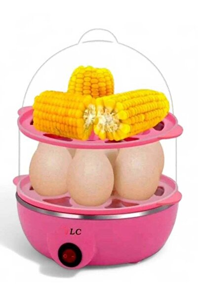 LC Electric Egg Boiler and Steamer for Eggs Corn and Vegetables with Transpar...