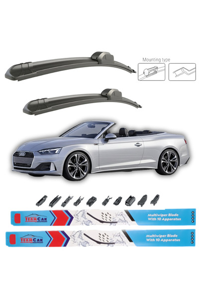 TEAMCAR Ștergătoare de parbriz Audi A5 Cabrio (F57) 2019-2024 – Set față