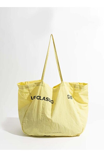 LC LOWCLASSIC Lightweight canvas bag Letter print shoulder bag