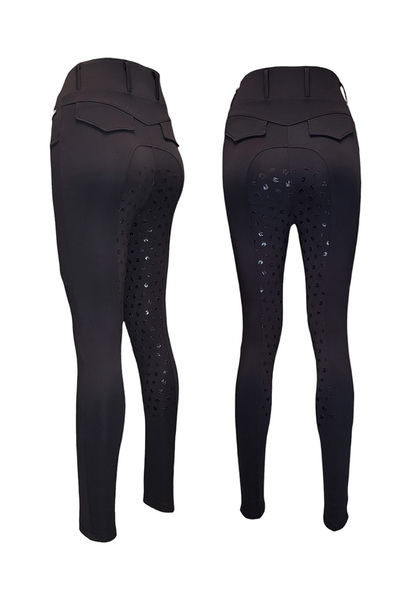 ALPHARİDER Kışlık Binici Pantolon Siyah mat renk Tam Silikonlu iç paçalar