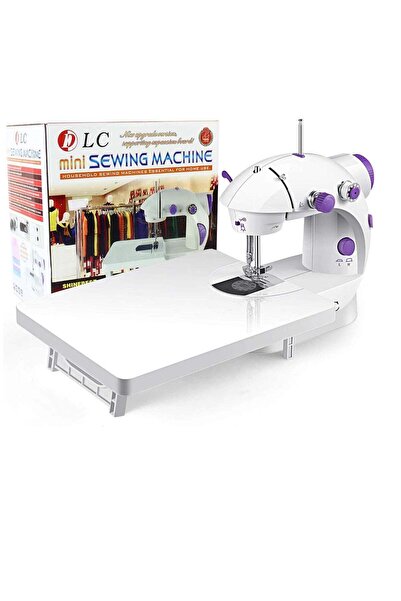 LC ماكينة خياطة صغيرة مع طاولة، ماكينة خياطة يدوية